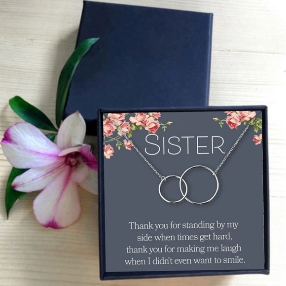 SILVER - SISTER ♡ GIFT Necklace - Picture 3 of 5